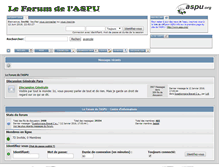 Tablet Screenshot of forum.aspu.org
